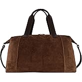 Vince Mens Suede Westmore Duffle Bag, Stylish & Versatile Accessory for Everyday & Travel