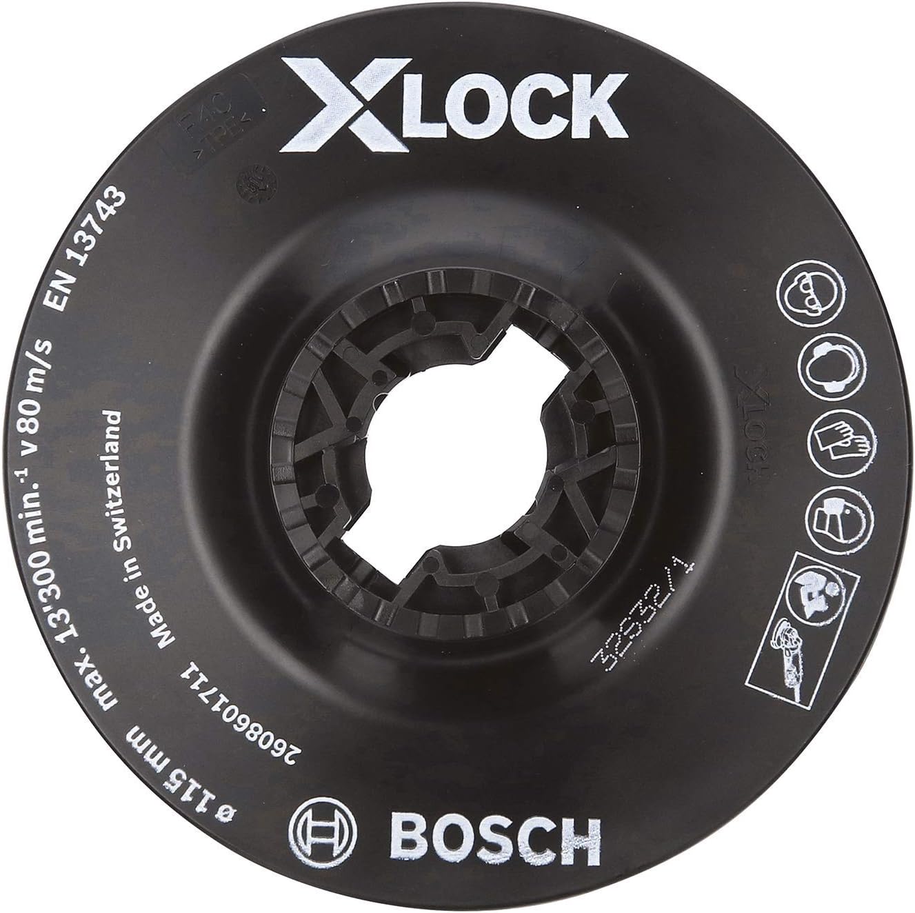 Bosch 1x PRO Backing Pad for Small Angle Grinders X-Lock, Soft (diameter 115 mm, Professional Accessory Small Angle Grinder) - Image 4