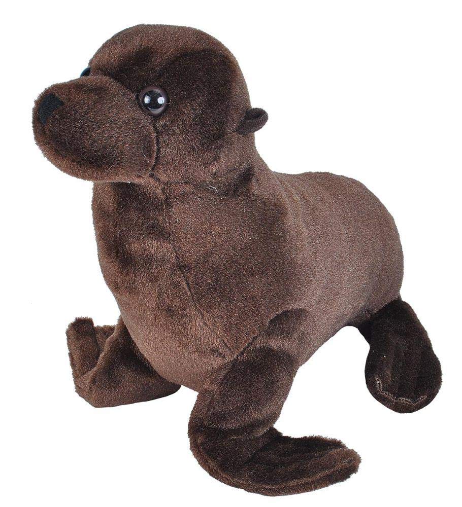 Wild Republic Sea Lion Plush Soft Toy, Cuddlekins Cuddly Toys, Gifts for Kids 20 cm,Brown