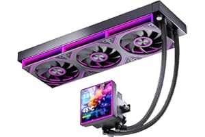 Jungle Leopard ProFlow SE 360mm ARGB AIO CPU Cooler-Water Liquid Cooling System|4-Inch LCD Screen|320W TDP|ARGB 1850RPM PWM C
