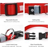 PcEoTllar Light Up Dog Collar USB Rechargeable 8 Modes Purple 7 Colors view 4