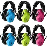 6 Pack Noise Cancelling Headphones for Kids, Kids Ear Protection 28dB SNR Noise Reduction Ear Muffs for Children/Toddler, Noise Cancelling Headphones Hearing Protection For Fireworks/Monster Truck