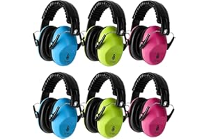 Floriogra Pack of 6 Children's Ear Protectors - Capsule Ear Protectors for Children Earmuffs Child Hearing Protection - Folda