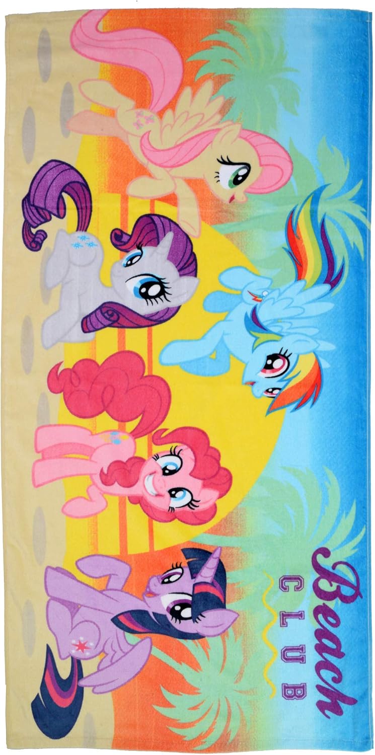 Franco Kids Super Soft Cotton Beach Towel, 28” x 58”, My Little Pony