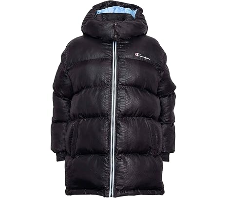 giacca nera champion