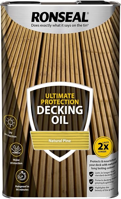 Ronseal Ultimate Protection Decking Oil Natural Pine 5L