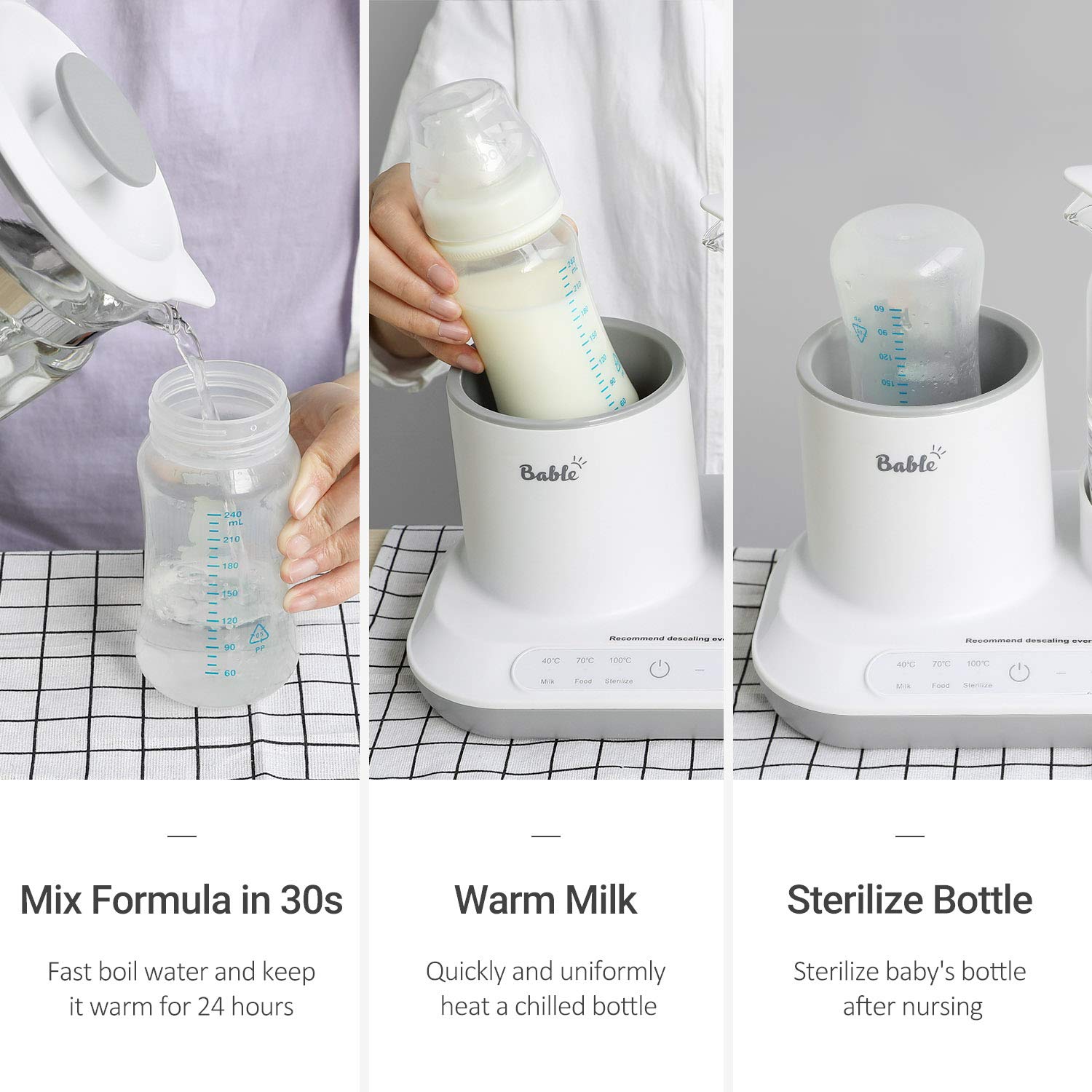 bable baby bottle warmer