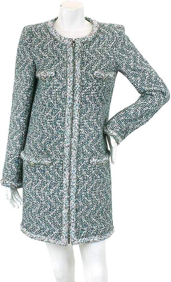 Amazon シャネル Chanel ツイード コート Cc グレー ピンク 38 P50 ランダム レディース 中古 コート ジャケット 通販