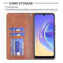 nincyee Flip Case for Vivo V21E 5G,Rhombus Pattern
