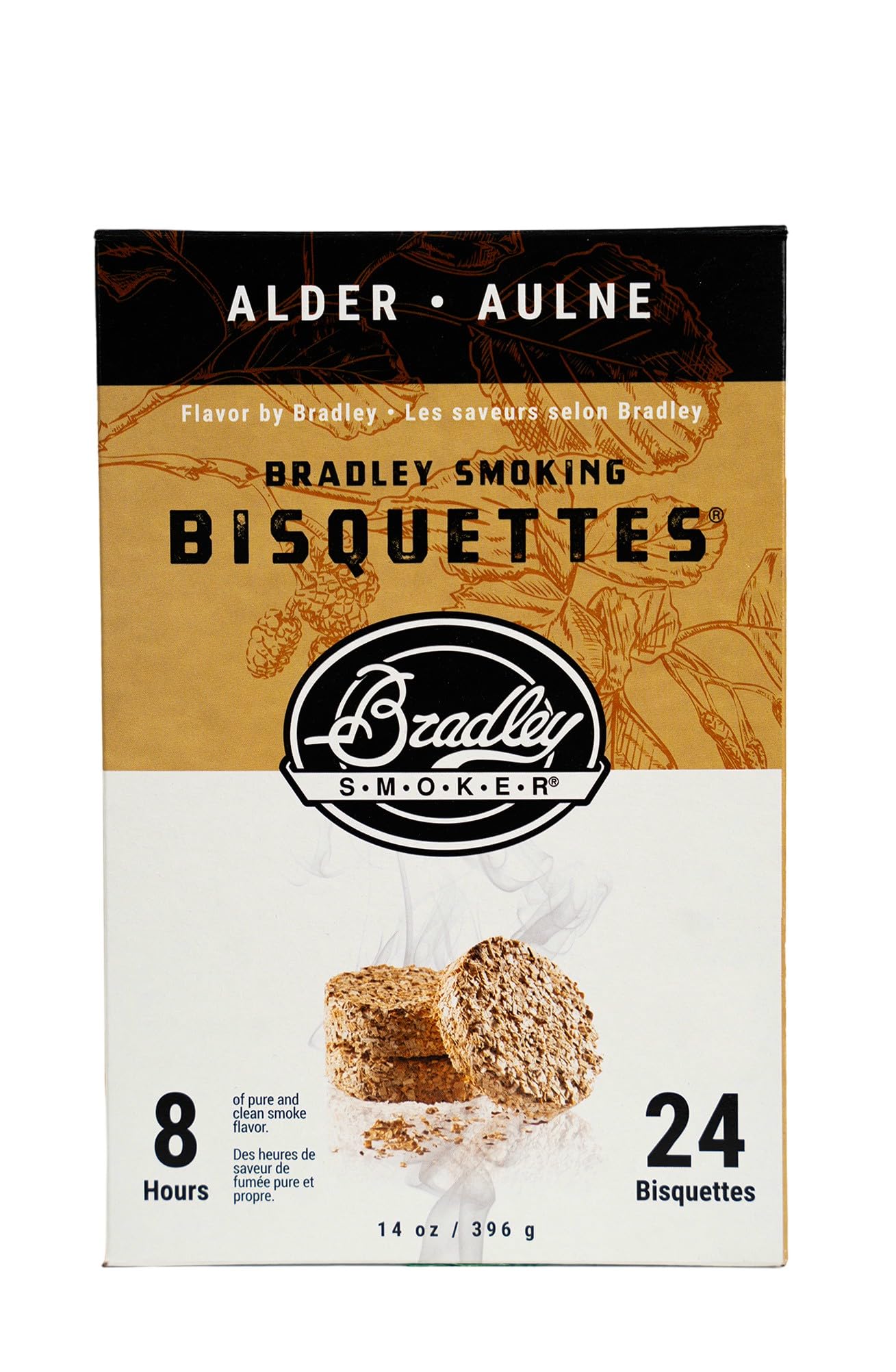 BRADLEY ALDER FLAVOUR SMOKERS BISQUETTES (PACK OF 24)