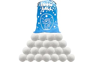 Mcadore 40 Pack Snowballs for Kids Indoor, Fake Snowball Fight Set, Artificial Snowballs Indoor or Outdoor Play Parent-Child Interaction Snowball Fights for Kids, Snow Game Plush Ball
