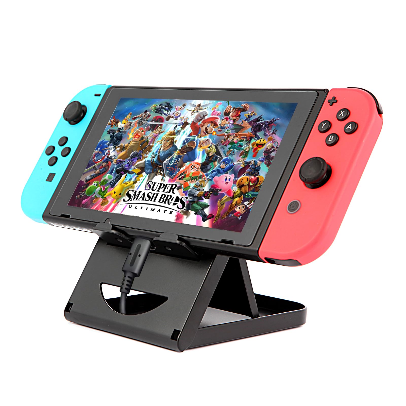 Nintendo Switch Stand/Switch LITE Stand,Foldable,Adjustable and Portable table play stand for N-switch console playing and charging,Compatible with ipad/ Mini/iPad Pro Air, smartphone and kindle