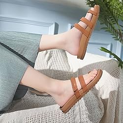 KuaiLu Womens Slides Sandals with Plantar Fasciitis