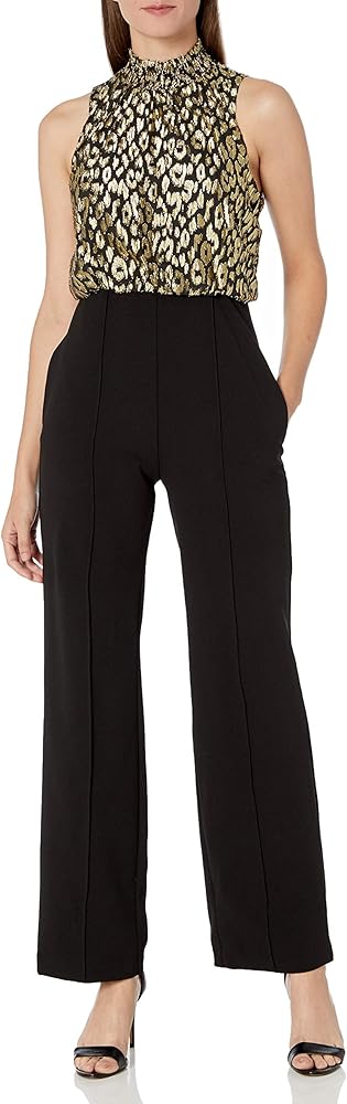 donna morgan black jumpsuit