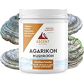 Ascent Nutrition Organic Agarikon Mushroom Powder | Supports Healthy Respiratory and Immune Function | Mycelium Powder | 30 Servings