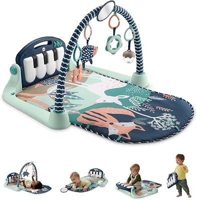 Kick und Play Klavier Baby Gym, Navy Fawn