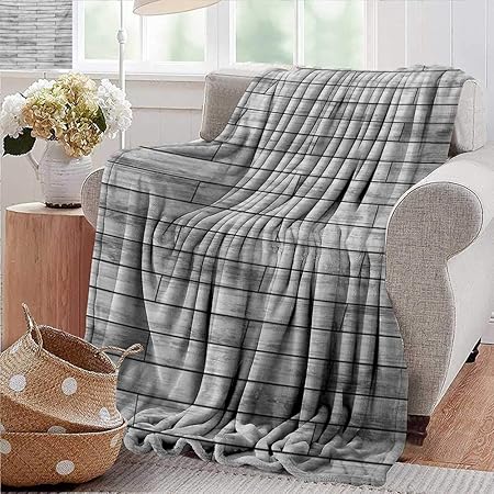 Pearlrolan Velvet Touch Ultra Plush Immagine Di Un Parquet Texture In Legno Grigio Rustico Retro Antico A Righe Grigio Tortora 300 G Mq Super Morbida E Calda Coperta Resistente 127 X 178 Cm