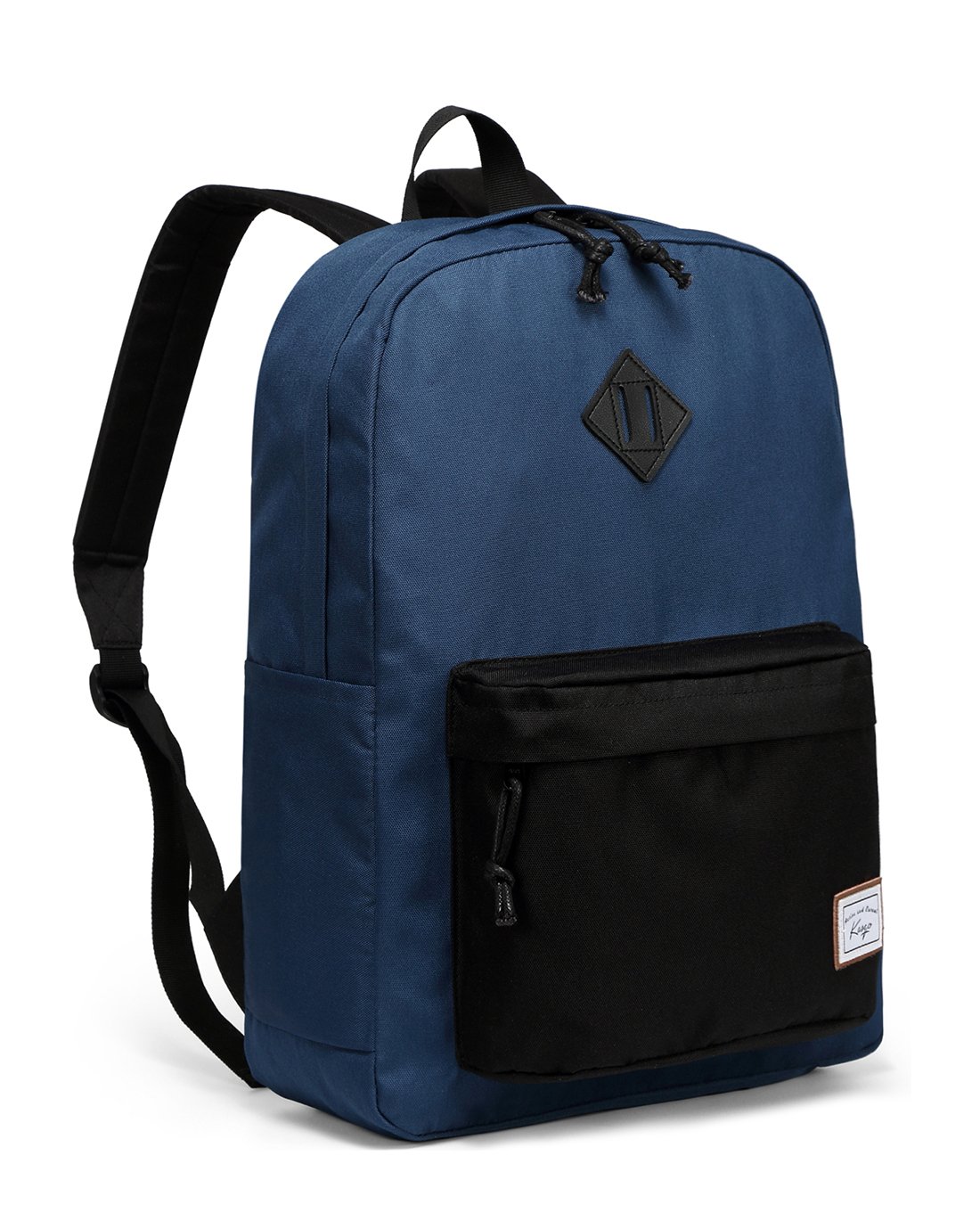 Lightweight School Backpack, Kasgo Water-Resistant Large Capacity Teenage Casual Daypack for Men Travel Hiking Blue and Black