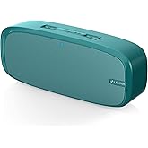 LENRUE Bluetooth Speaker, Wireless Portable Speaker with Loud Stereo Sound, Rich Bass, 12-Hour Playtime, Built-in Mic. Perfect for iPhone, Samsung and More (Green)
