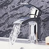 Milano Razor Mono Bathroom Basin Mixer Tap Chrome Solid Brass Single Lever view 4