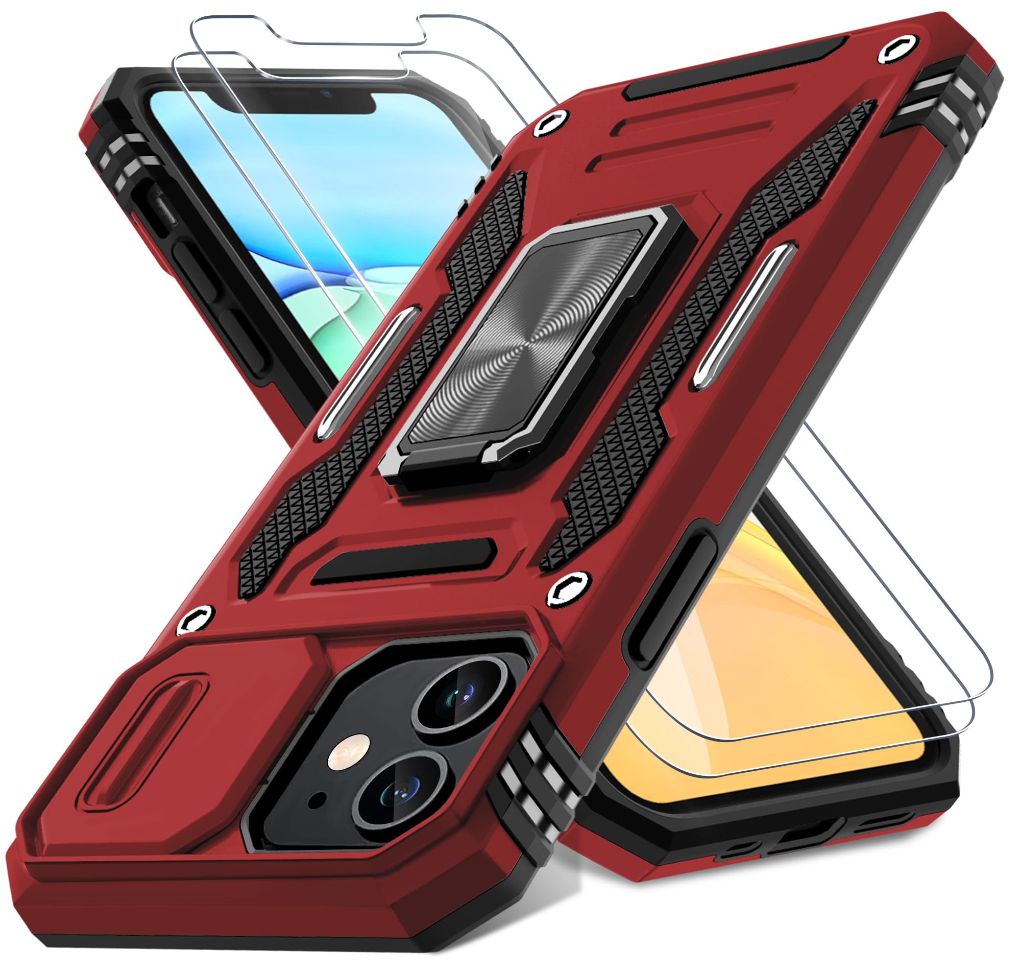 DEERLAMN for iPhone 11 Case with Slide Camera