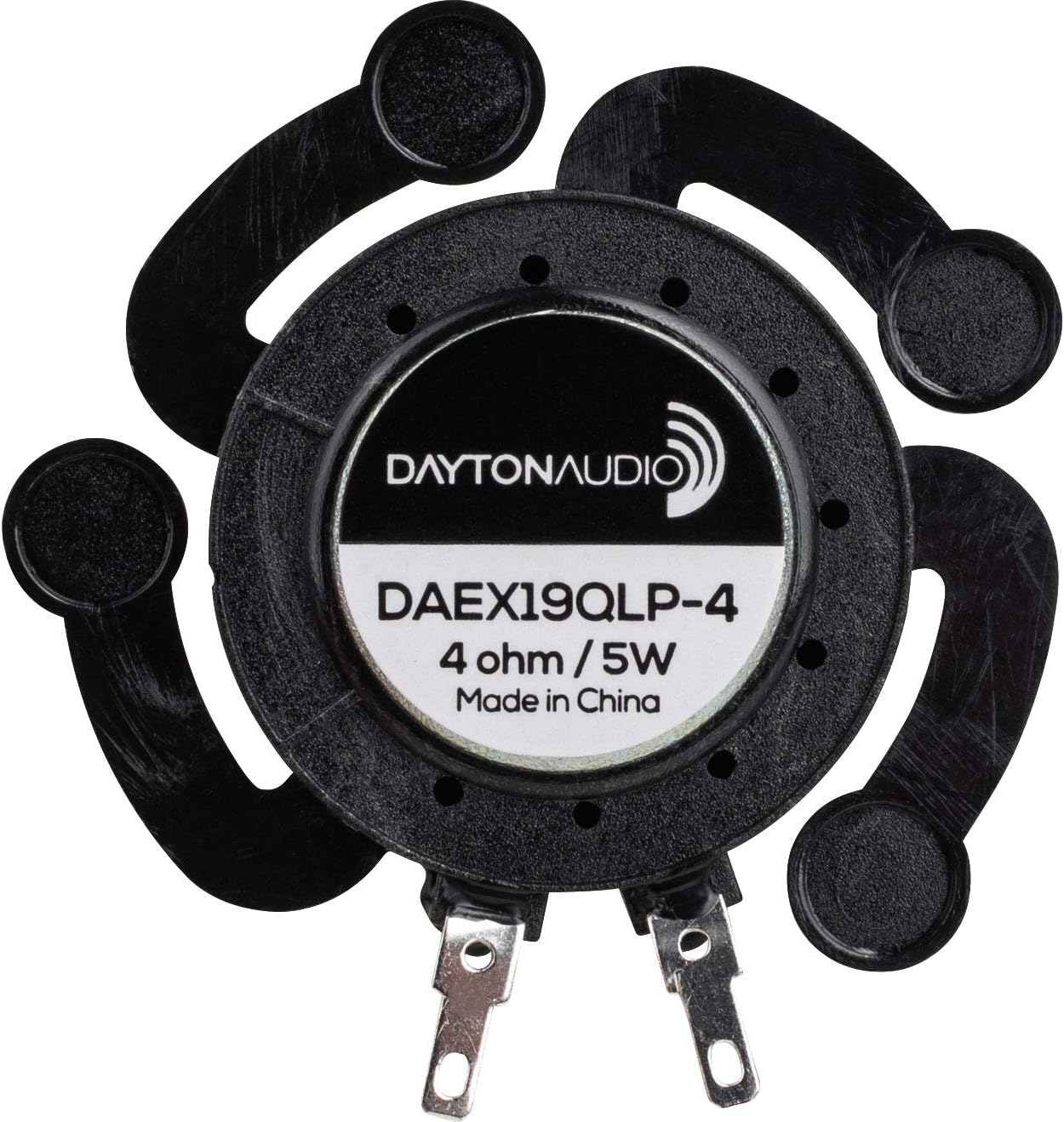 DAYTONAUDIO Dayton Audio DAEX19QLP-4 Quad Feet Low Profile 19mm Exciter 5W 4 Ohm, Black - Image 4