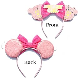 FACHPINT Pink Ears, 1pcs Pumpkin Mouse Ears for