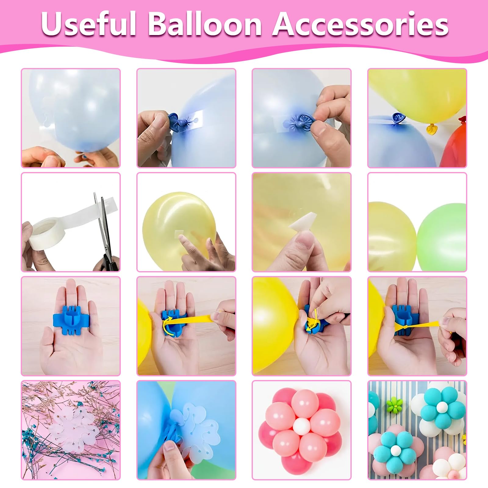 SINBEE Balloon Pump, Balloon Pump Electric, Portable Dual Nozzle Electric Blower Air Pump Inflator for Party Decoration. Faster and Save Time