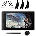 HUION KAMVAS Pro 16 Graphics Drawing Tablet with Screen Full-Laminated with Battery-Free Stylus Tilt Pen 8192 Pressure 6 Hot Keys Touch Bar and Gloves, 15.6" Graphic Tablet for PC/MAC/Linux