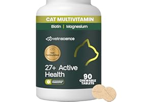 VetriScience Laboratories - Nu Cat Multivitamin for Cats, 90 Chewable Tablets