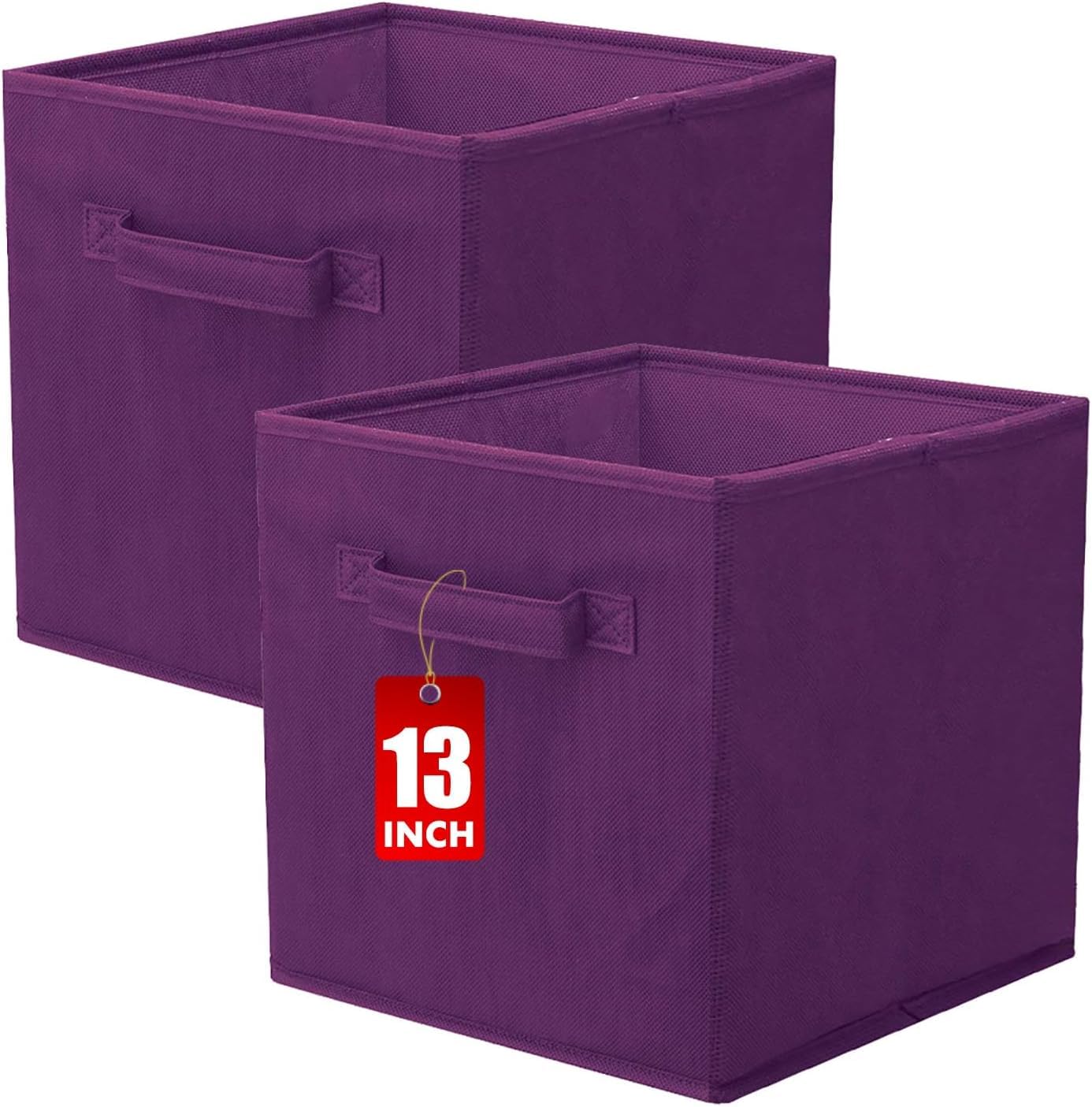 powerking Cube Storage Boxes, Foldable Fabric Storage Bins And Cloth Storage Organizer Drawer For Shelves, Closet And Toys Storage, 33 X 33 X 33 CM