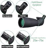 SVBONY SV28 Spotting Scope 25-75x70 with Tripod HD BAK4 FMC Lens Phone Adapter view 6