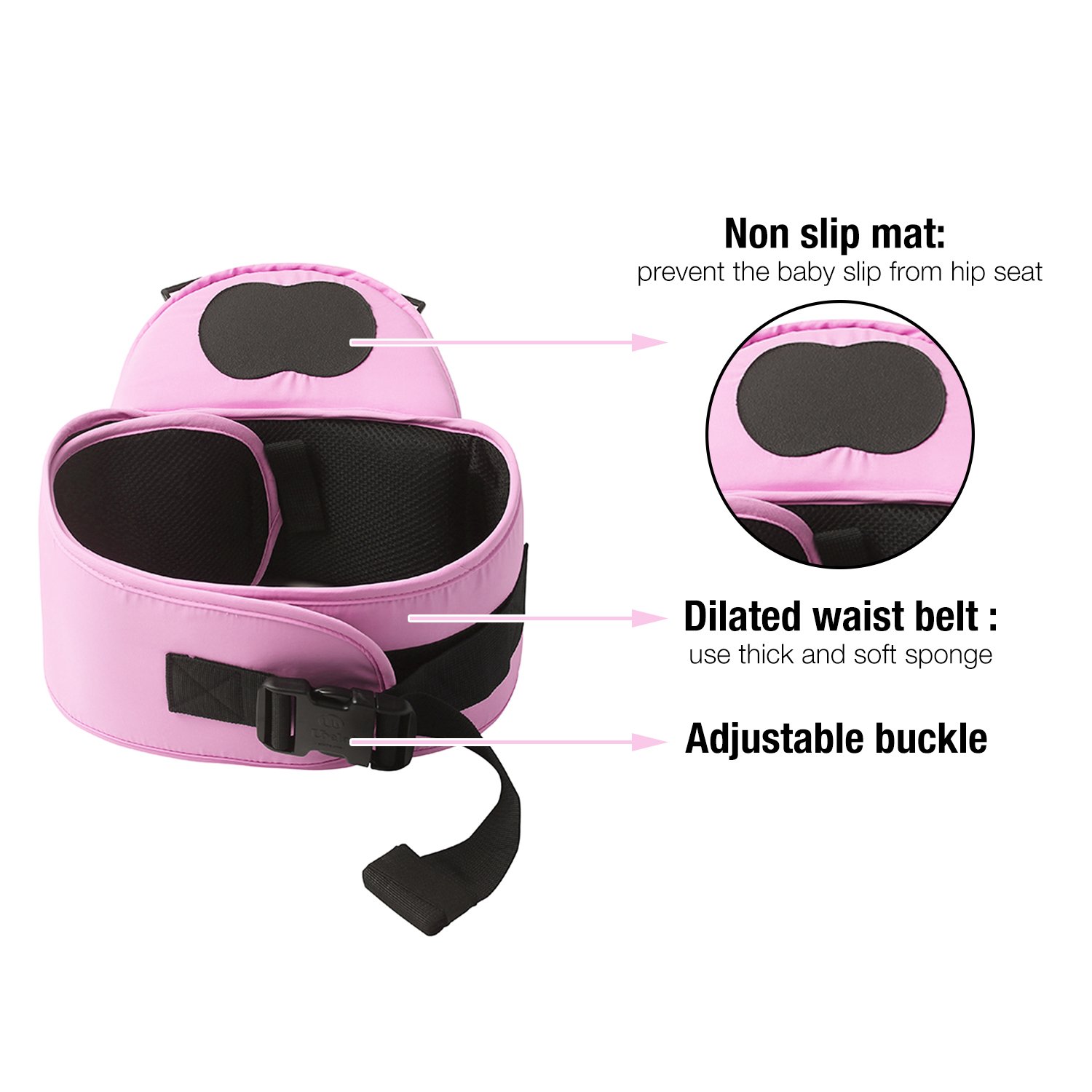 Kissfairy Baby Carrier New Design Toddler Backpack Baby Backpack (Pink)