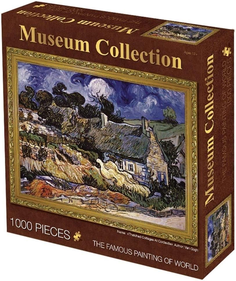 HUIJU Museum Collection Famous Painting Jigsaw Puzzle, Classic 1000 Pieces Boxed Photography Toys Game Art for Adults & Kids,C