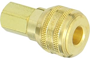 HANSEN GLOBAL Eaton Hansen 3000 Brass 3000/4000/5000/6000 Series Industrial Interchange, Coupler Socket, 1/4" Body Size x 1/4" NPT Female