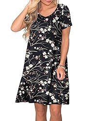 lionstill Women's Casual T Shirt Dress Summer