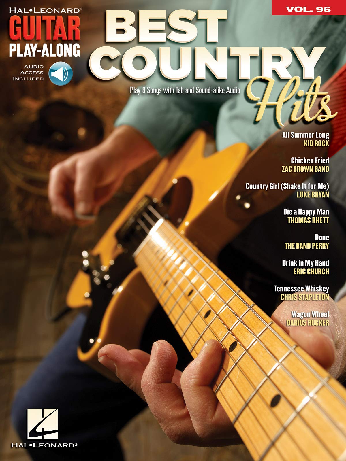 Best Country Hits: Guitar Play-Along Volume 96 (Hal Leonard Guitar Play-Along, 96)