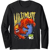 Ben 10 Wildmutt Alien Vintage Distressed Cartoon Long Sleeve T-Shirt