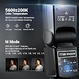 NEEWER TT560 Camera Flash Speedlite GN38 5600K Off-Camera S1/S2 view 2