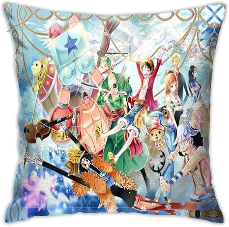 Amazon Co Jp Lmhbltop ワンピース 枕カバー アニメ クッションカバー 18x18インチ ホーム キッチン