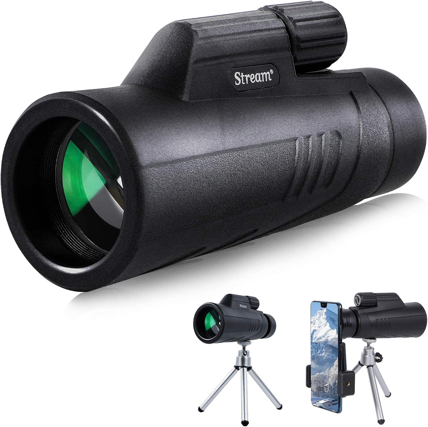 10X 42 Monocular Telescope for Adults, BAK4 Prism FMC Amazon.co.uk