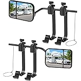 Universal Towing Mirrors Extenders for Towing, Clip-on Towing Mirror Adjustable Convex Rearview Mirrors for Vehicle Car Truck
