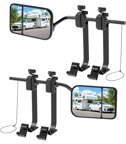 Amazon.com: CIPA 11950 Clip-On Towing Mirror,Black & Silver, 15.75