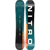 Nitro Team Men's Directional Twin All-Mountain Snowboard | Freeride, Powder, Flex 7/10, Camber, Sintered Base, Advanced