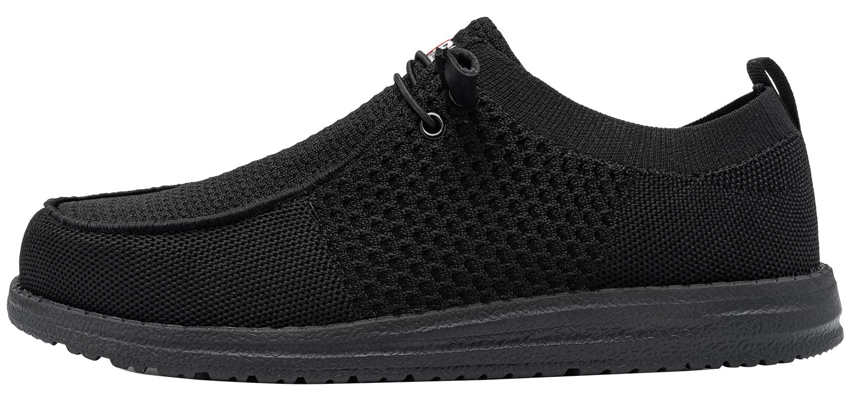 LARNMERN Steel Toe Loafers Women Lightweight Comfortable Slip On Walking Casual Flats Sneakers Work Safety Shoes