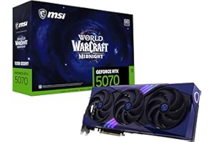 MSI RTX 5070 12G World of Warcraft Midnight Void Edition OC (12GB GDDR7, 192-bit, Extreme Performance: 2625 MHz, DisplayPort 