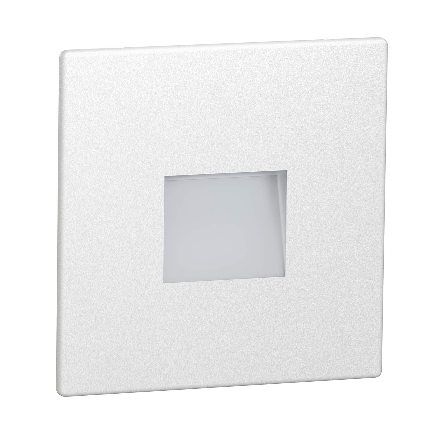 ledscom.de LED Staircase Light/recessed wall Light FOW for Indoors and Outdoors, Downlight, Angular, 85 x 85mm, Cool White