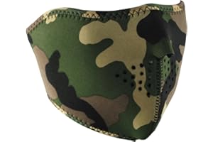 ZANheadgear® Half Mask Neoprene Woodland Camo