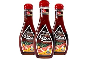 WOORI CHAM SAUCE Korean BBQ Soy Sauce, #1 Steak Sauce in Korea, Magic Sauce for Korean BBQ, Kalbi, Bulgogi, and Pickles, (10.6Oz, 1) (3 Pack)