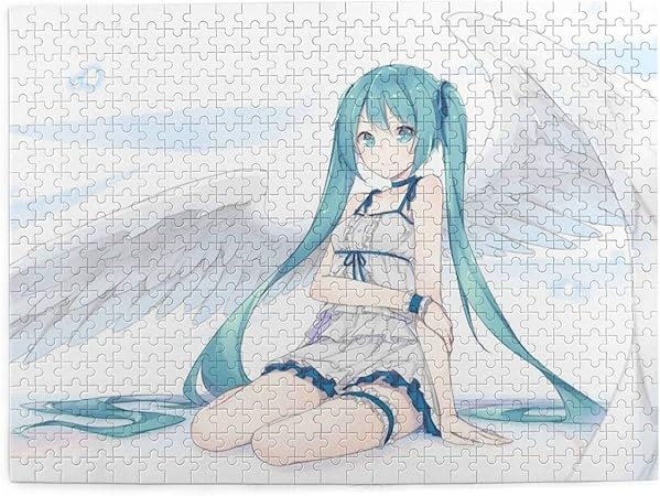 Amazon 初音ミク おしゃれ 絵のパズル 500ピース 大人の益智少年少女漫画の風景の超大diy手作り玩具 親子ゲーム キッズ 学習 認知 玩具 教育人気 パズルのおもちゃギフトのため 画像パズル ジグソーパズル おもちゃ